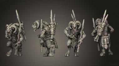 Military figurines The Astabryds astador  arquero arco  15 3d model