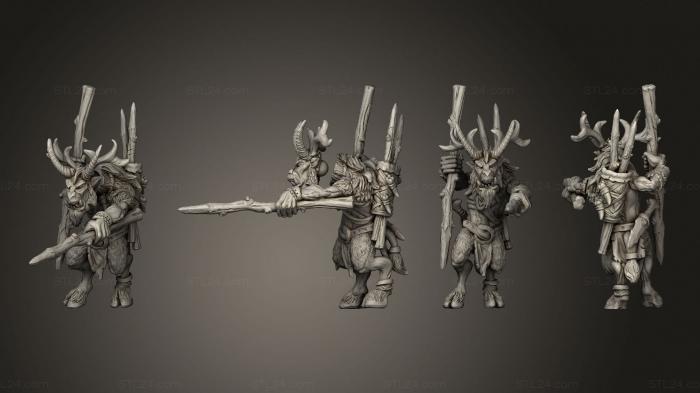 Military figurines (The Astabryds astador  arquero arco  16, STKW_13596) 3D models for cnc