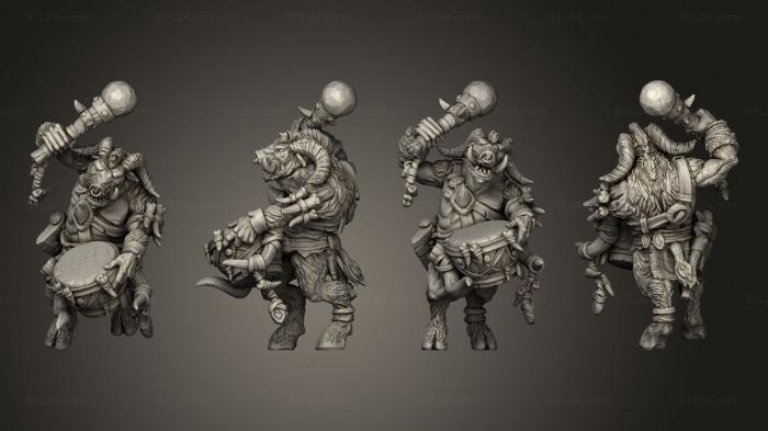 Military figurines (The Astabryds Astar Musician, STKW_13599) 3D models for cnc