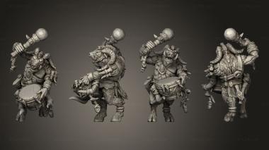 Military figurines The Astabryds Astar Musician 3d model