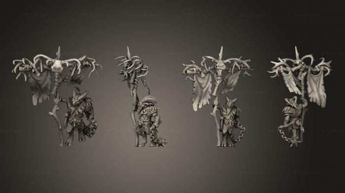 Military figurines (The Astabryds AstarS tandard bearer, STKW_13605) 3D models for cnc