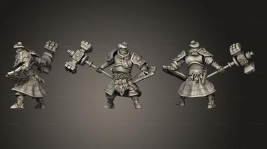 Military figurines The clan warrior 3d model