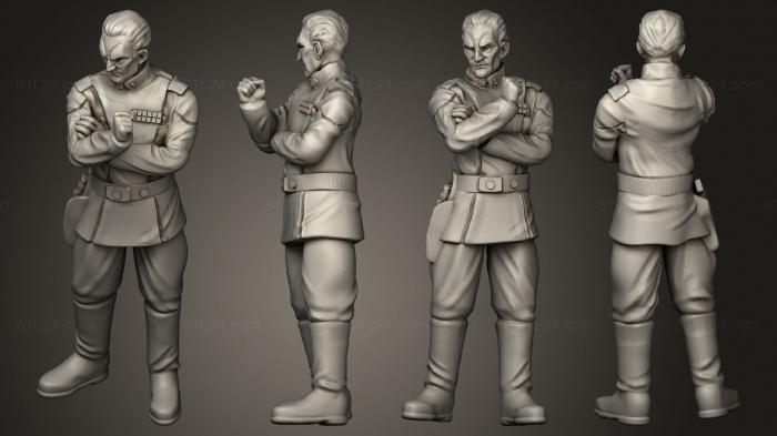 Military figurines (The Cunning Admiral, STKW_13609) 3D models for cnc