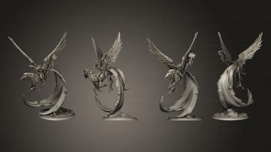 Military figurines The Host Of Demonicus Elzefar On Horse 3d model
