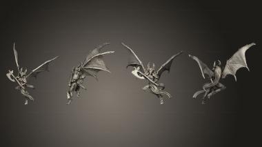 Military figurines The Host Of Demonicus Harridans 3d model