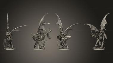 Military figurines The Host Of Demonicus Sezeryl on Horse 3d model