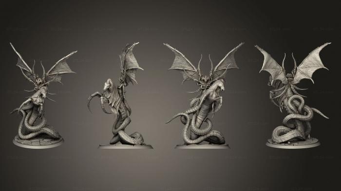 Military figurines (The Host Of Demonicus Zebreyriaa On Horse Base, STKW_13639) 3D models for cnc