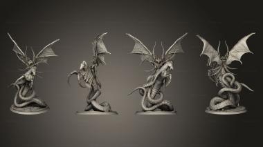 Military figurines The Host Of Demonicus Zebreyriaa On Horse Base 3d model