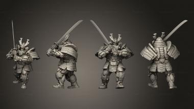 Military figurines The Last Samurai 3d model