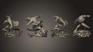 Military figurines The Lizard washed 3d model