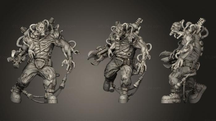 Military figurines (Laboratory monster, STKW_1365) 3D models for cnc