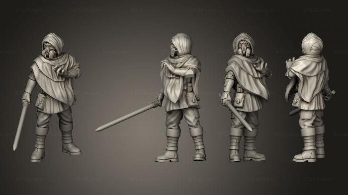 Military figurines (The Masked General, STKW_13650) 3D models for cnc