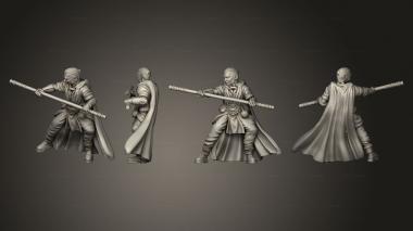 Military figurines The Monk 3d model