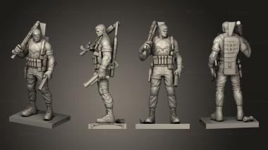 Military figurines The Punisher 3d model