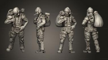 Military figurines THE VETERAN IRISH IRON SERGEANT 3d model