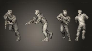 Military figurines The Winter Soldier Agent Snow Comrade pose 1 3d model