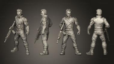 Military figurines The Winter Soldier Agent Snow Comrade pose 2 3d model