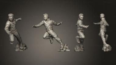 Military figurines The Winter Soldier Agent Snow Comrade pose 3 3d model