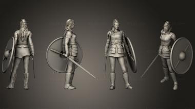 Military figurines Lagertha Vikings 3d model