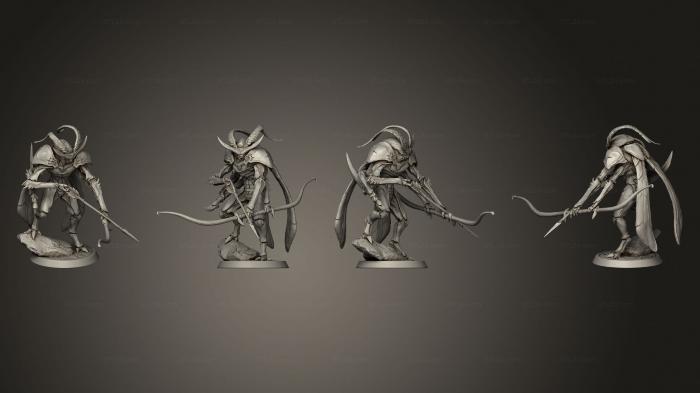 Military figurines (Thrikeen Bow Ready 2, STKW_13703) 3D models for cnc