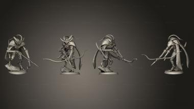 Military figurines Thrikeen Bow Ready 2 3d model