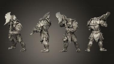 Military figurines Throwback Bugbears 3 3d model