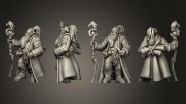 Military figurines Throwback Hero Wizard A 3d model