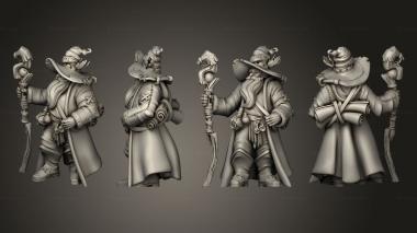 Military figurines Throwback Hero Wizard B 3d model
