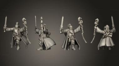 Military figurines Throwback Hero Wizard E 3d model