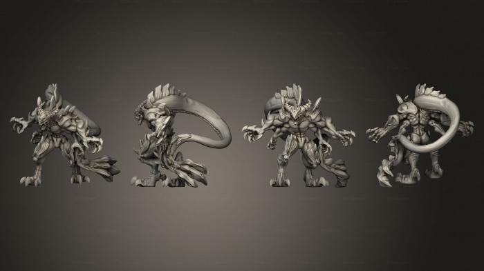 Military figurines (Throwback Multi Armed Demon A, STKW_13723) 3D models for cnc