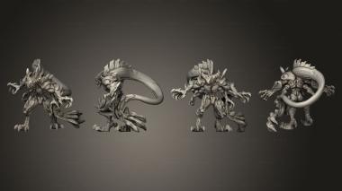 Military figurines Throwback Multi Armed Demon A 3d model