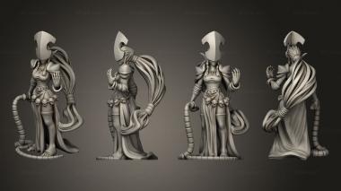 Military figurines Throwback Necromancer A Mask 3d model