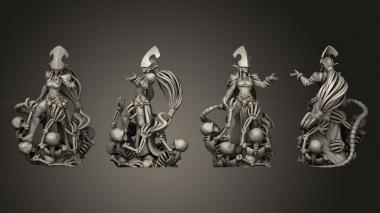 Military figurines Throwback Necromancer B Mask 3d model