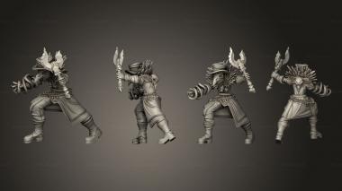 Military figurines Throwback Sorcerer Demon Hunter B 1 3d model