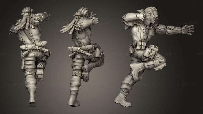 Military figurines (Le Kriminal, STKW_1374) 3D models for cnc