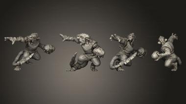 Military figurines THROWER 3d model