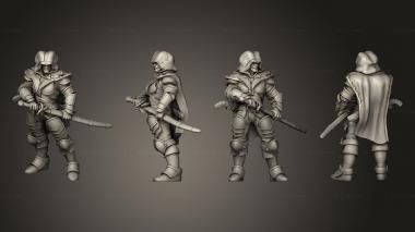 Military figurines Tiefling Fighter 03 3d model