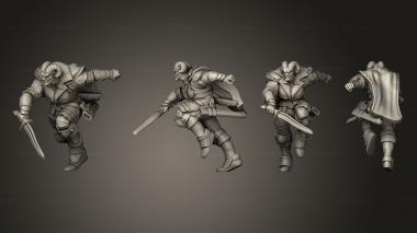 Military figurines Tiefling Fighter 04 3d model