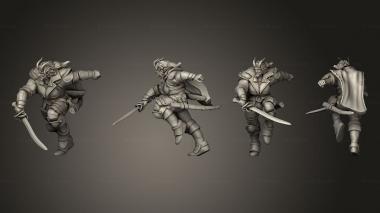 Military figurines Tiefling Fighter 05 3d model
