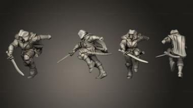 Military figurines Tiefling Fighter 06 3d model