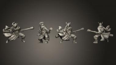 Military figurines tiefling monk daibo 3d model