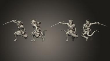 Military figurines Tiefling Rogue 01 3d model