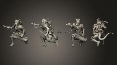Military figurines Tiefling Rogue 02 3d model