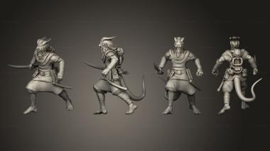 Military figurines Tiefling Rogue 03 3d model