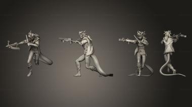 Military figurines Tiefling Seafarer Crossbow 3d model