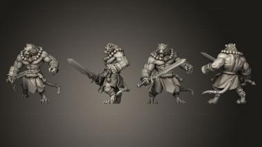 Military figurines Tiger Monk ver 3 3d model