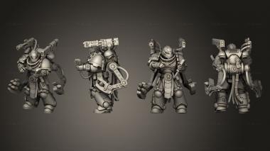 Military figurines TIMMY THE TECHIE GUNNER 3d model