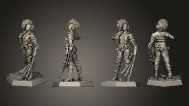 Military figurines Tina 3d model