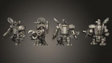 Military figurines Tinbot Boss 3d model