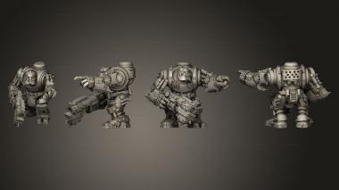 Military figurines Tinbot Gunner 03 3d model